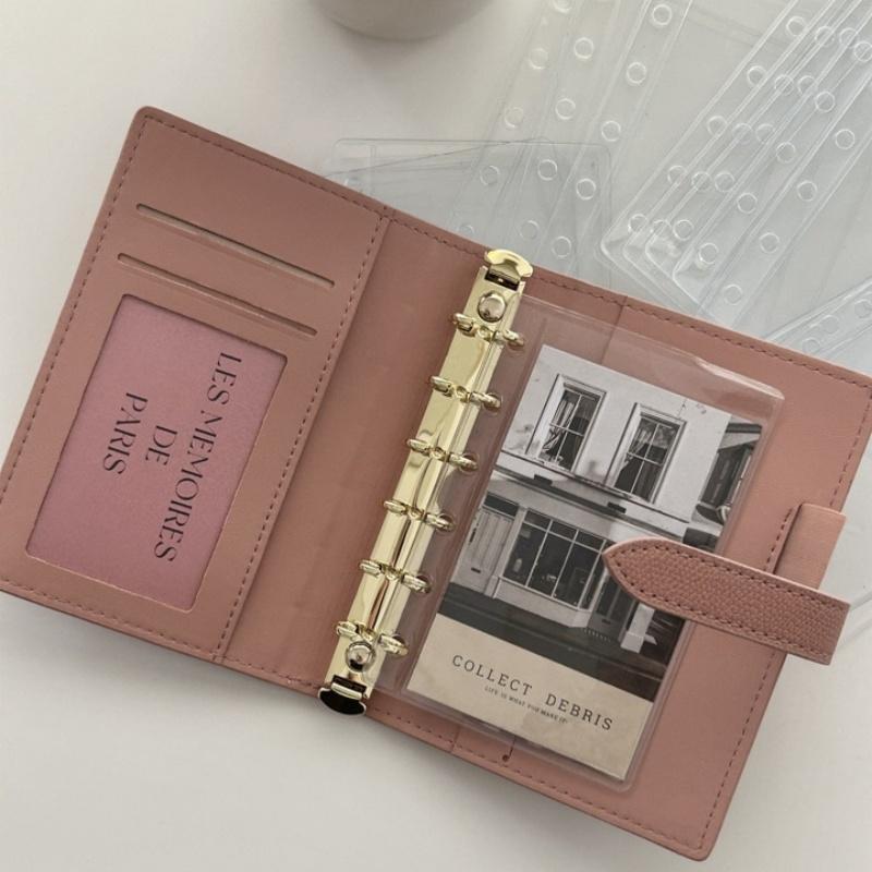 Retro Pocket Bill Budget Storage Book Id Card Bank Bus Card Holder Book Po Album Idol Card Binder Pocards Collect Book Quality
