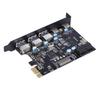 PCI Express Card To 3 PORTS USB 3.0 2 PORTS USB3.1 Type C Internal USB 3.0 20PIN 7 Ports USB HUB Pcie To Tyoe-c Expansion Card