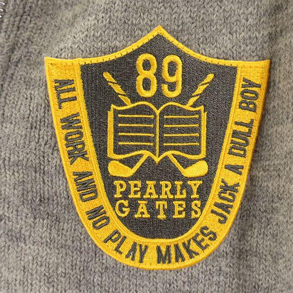 PEARLY GATES golf Knit jacket 2 Gray made in Japan Women Used