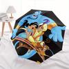 Genie,Aladdin Automatic Umbrella - Tri-fold Portable Umbrella, Best Holiday Gift for Men and Women, Durable Iron Frame, Playful Design, Stur