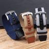 20mm 22mm Woven Nylon Watch Bracelet for Seiko for Rolex Canvas Patch Leather Watch Strap for Omega Replacement Watchband Belts