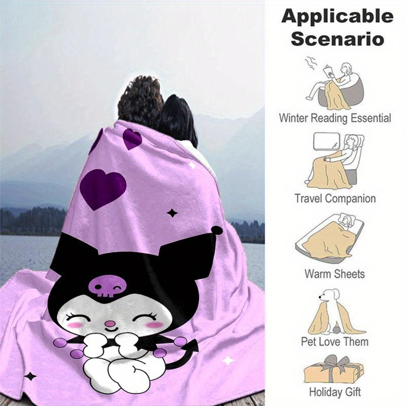 1pc. Cute Cartoon Cat Design Blanket - Perfect for Home, Office, Outdoor Use, and as a G