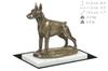 Dobermann, Doberman Pinscher, Dobie I - Dog Figurine, Statue On White Marble, Trophy for Art-Dog Dog Show Exhibition