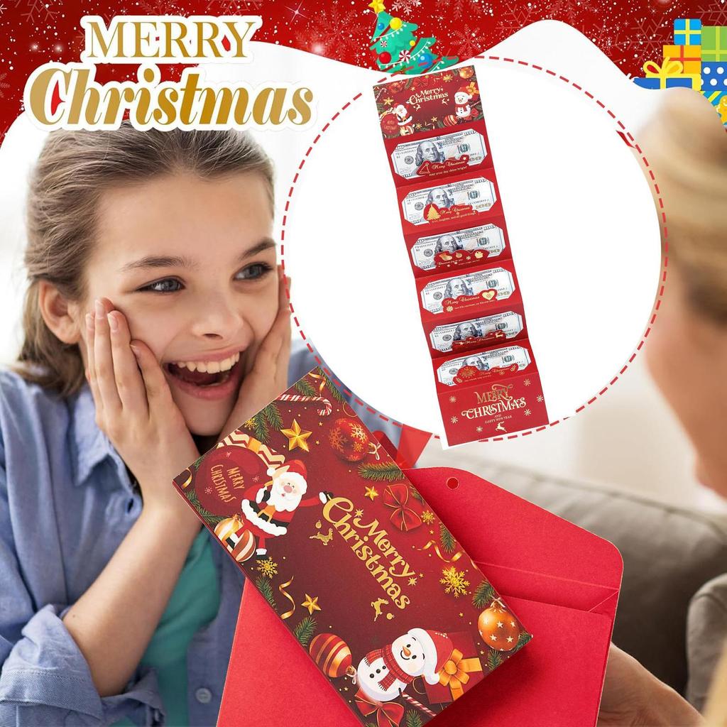 New Year Christmas Money Holders for Cash Money Christmas Cards with Envelopes Holiday Decor for Parents Mothers Fathers Women