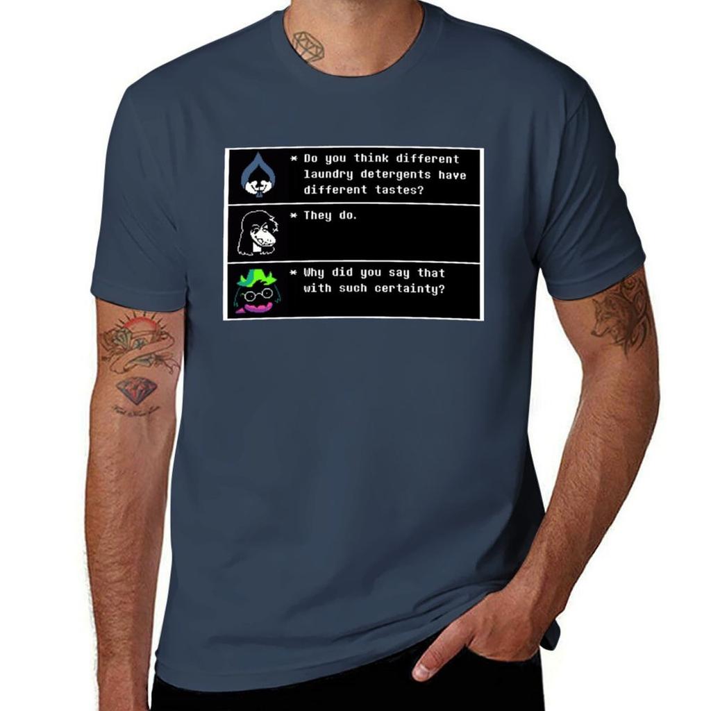 Deltarune Dialogues TShirt Soft Casual Short Sleeve Cotton Tee