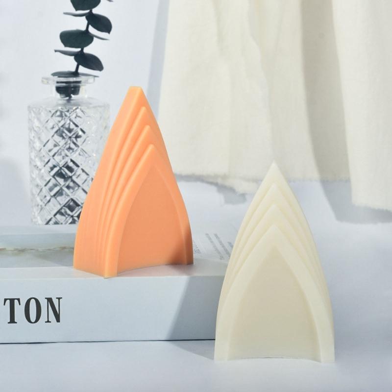 Triangular Candle Mold Candle Making Mold Kit for Handmade Candle Soap Plaster Room Ornament Epoxy Resin Casting Mold