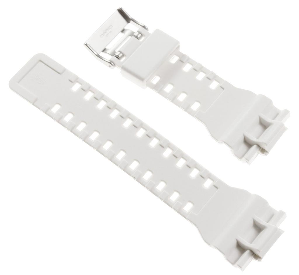 Casio 10347710 Genuine Factory Replacement White Rubber Watch Band Fits G-8900A-7 GA-100A-7A GR-8900A-7 GW-8900A-7