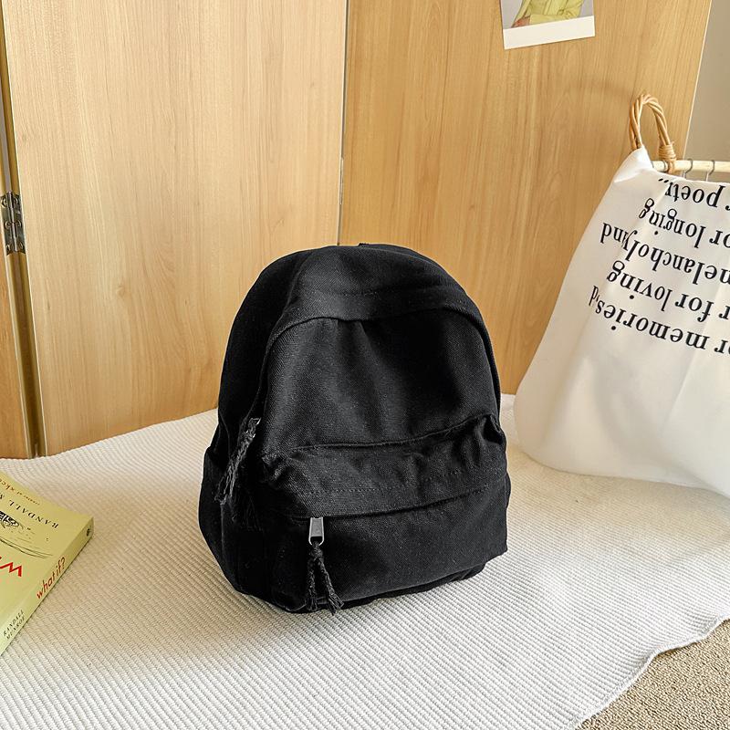Casual Versatile Backpack for Women Canvas Diagonal Shoulder Bag Kawaii Backpack Back To School Bag Class Bags for Girl Mochila