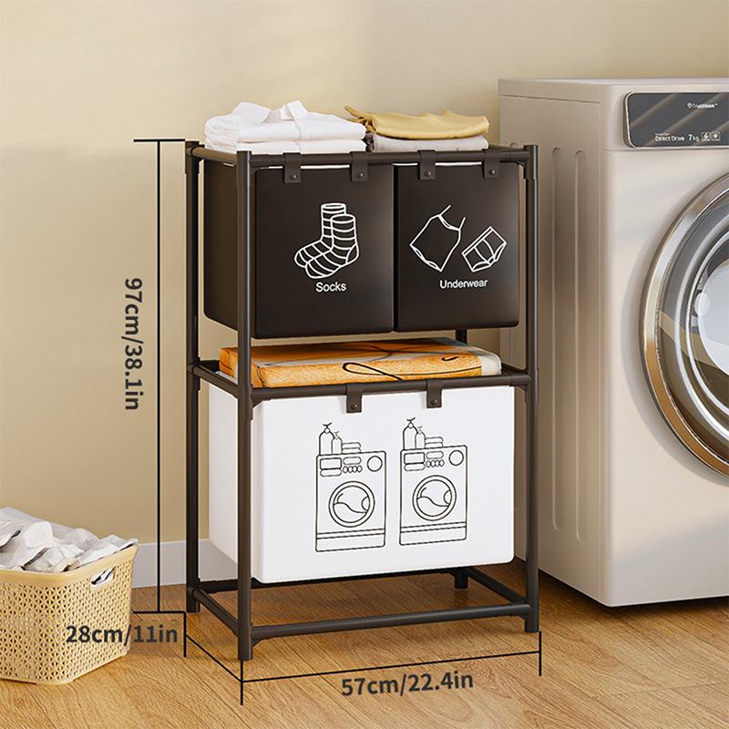 Multi Functional Dirty Clothes Basket, Clothes Storage Basket, Household Laundry Basket, Balcony Storage Rack, Dirty Clothes Bas