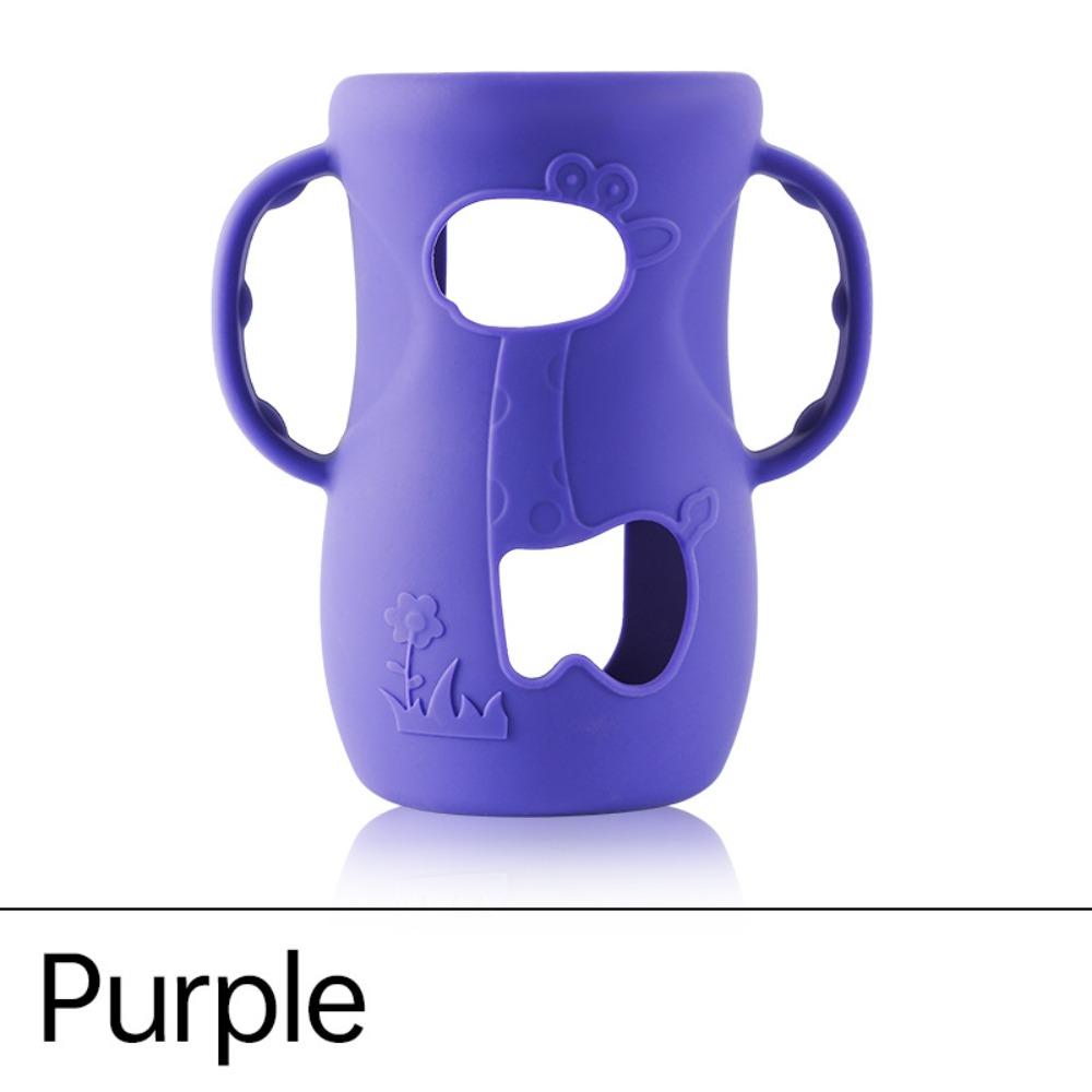 with Handles Baby Bottle Cover Anti Break Baby Bottle Holder Portable Silicone Sleeves  Nursing