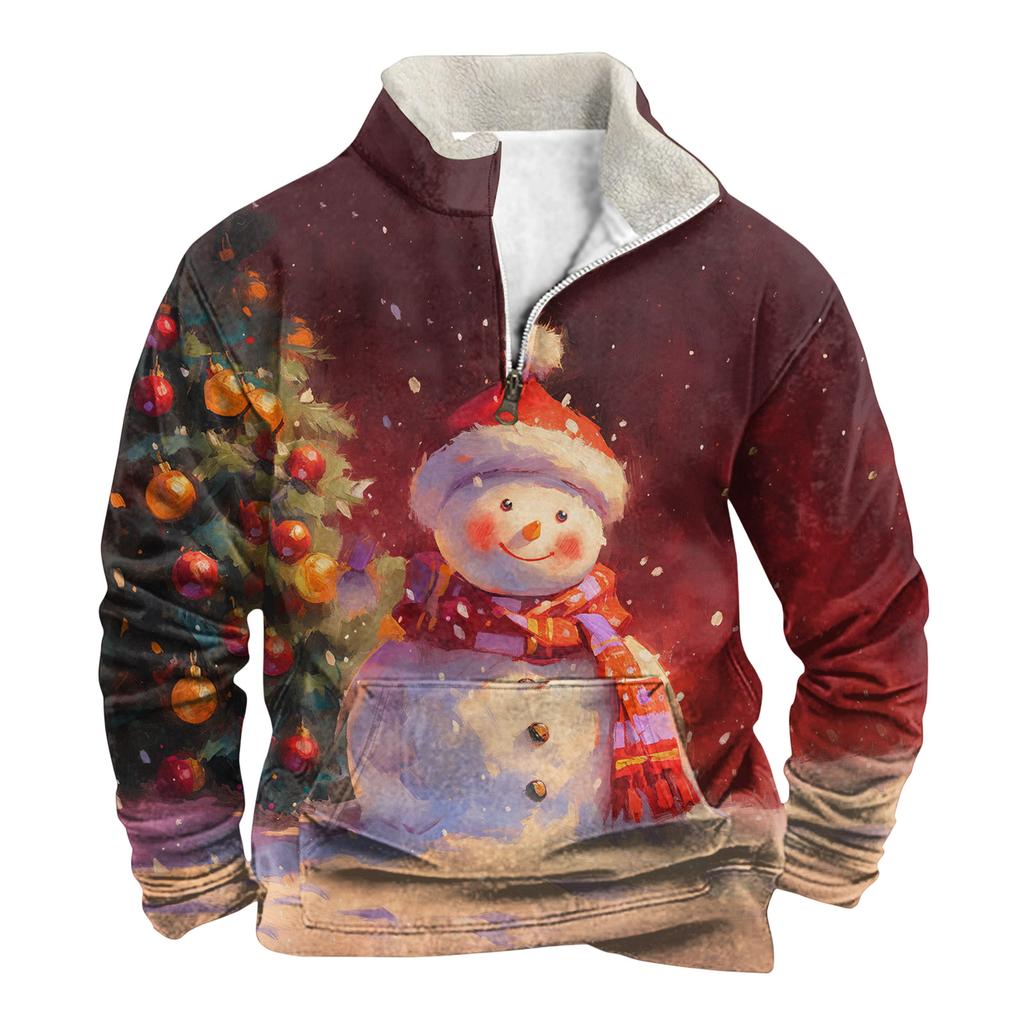 Jarní a pánská mikina se stojacím límečkem je venkovní ležérní svetry