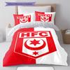 Hallescher FC Pattern Bedding,Quilt Set Quilt Cover Pillowcase Home Birthday Gift(1 * Duvet Cover + 2 * Pillowcase, Without Core)