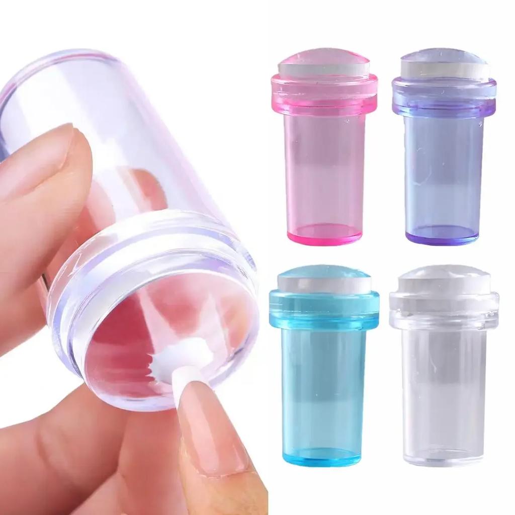 French Manicure Transfer Tool Kit with Stamp & Scraper, Nail Stamp Tips, Easy Odorless Design Transfers, Suitable for Hands.
