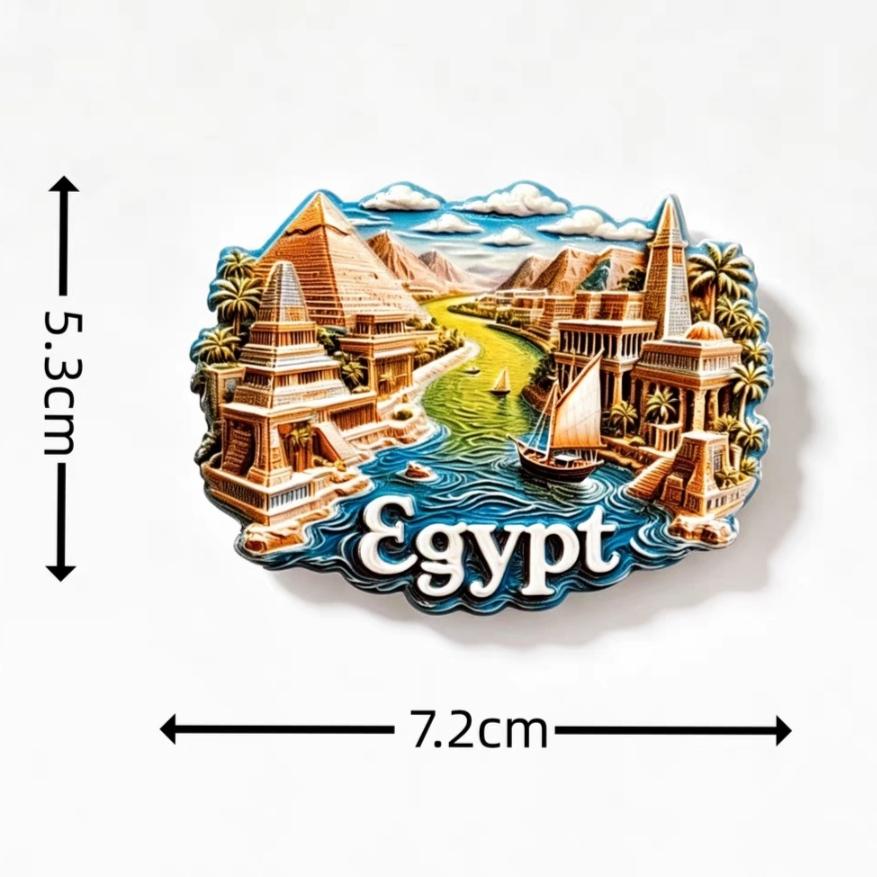 Egypt 3D Fridge Magnets Stickers Tourism Souvenir Refrigerator Magnets Sticker Home Kitchen Decor