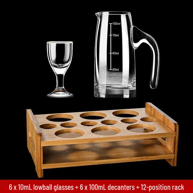 Premium Crystal Baijiu Decanter and Cup Set