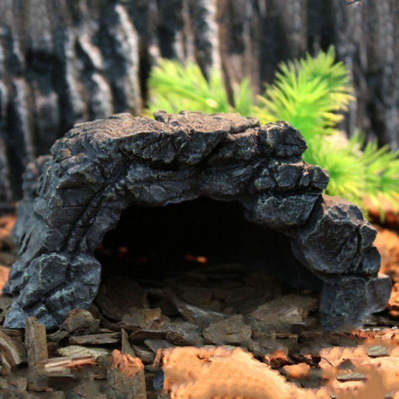 Versteck Höhle Aquarium Versteck Lebensraum Dekoration für Schildkröte Shelt