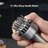 304 Stainless Steel Meat Tenderizer, Durable 21 Ultra Sharp Needle Blade Tenderizer for Steak, Beef - Kitchen Cooking Tools