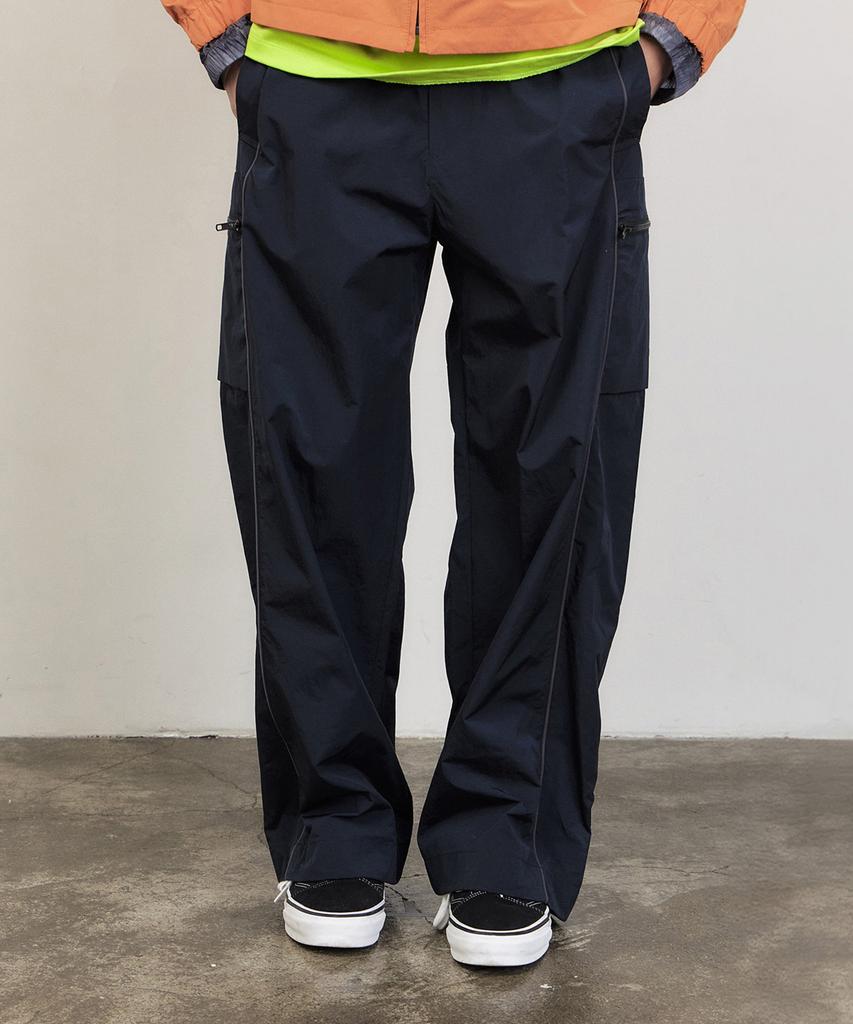 Nontai Piping Cargo Track Pants (Navy)