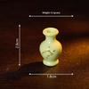 9Pcs Mini Antique Vase Resin Ornament Vintage Porcelain Style Vase Model Decor For Dollhouse Landscape Scene Desktop Diy Crafts