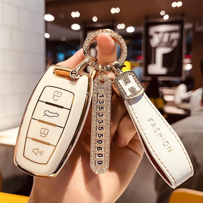Great Wall HarvardH6CoupeSports Version Key Cover Havalm6 H2 F5 h4Dedicated Buckle Car Key Case Shell