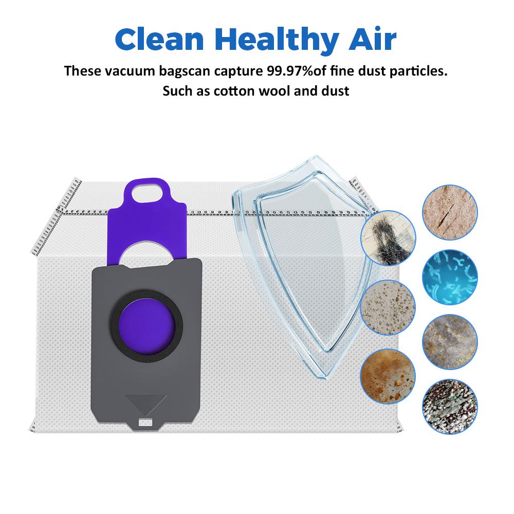 Dust Bags Fit For Narwal Flow /Freo Z Ultra /Freo Z10/Z10 Ultra /J5X Sweeping Robot Vacuum Cleaner Dust Bags Accessories Parts