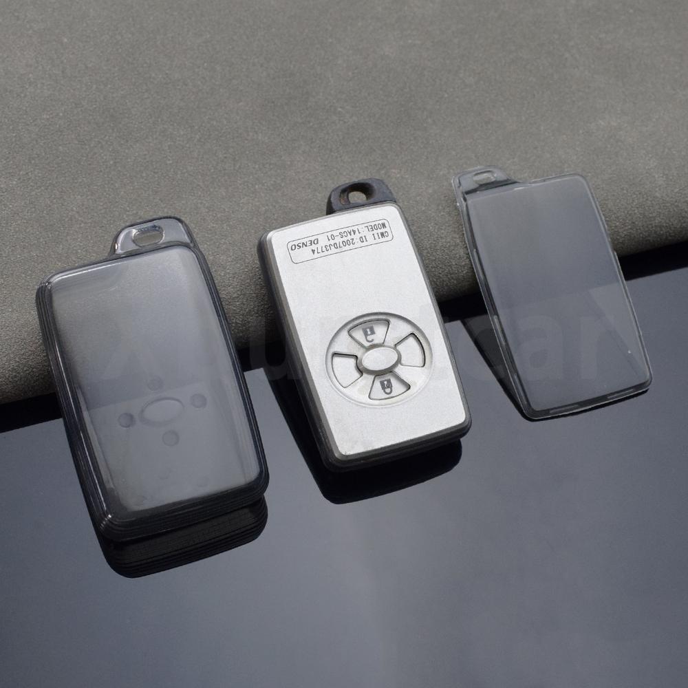 Transparent Tpu Shell Fob Holder For Toyota Noah Tarago Mark X Rav4 Voxy Corolla Yaris Estima Car Key Case Cover Accessories