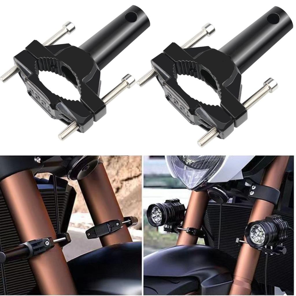 HOTQ Motorcycle Fog Light Stay, Mounting Stay, Pipe Bumper Mounting Bracket, Motorcycle, 0.8 -