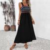 2025 Ethnic Embroidered Sleeveless Long Summer Dress