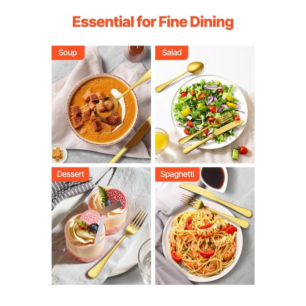 100 Count Stainless Steel Cutlery Set Durable Elegant Flatware Collection Machine Washable Dining Utensil Set Ideal Home