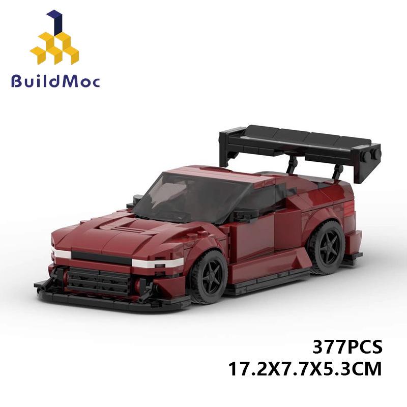 Buildmoc Technical Car Speed Red Supercar Bricks Model Building Blocks Toys for Children Boys Gifts Toy City Car
