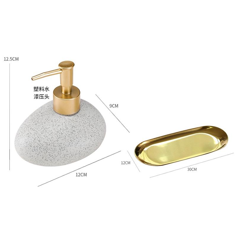 Keramik-Stein Lotionflasche im europäischen Stil Aromabehälter High-End Seifenspender Zuhause Shampoo Duschgel Aufbewahrungsflasche Neu