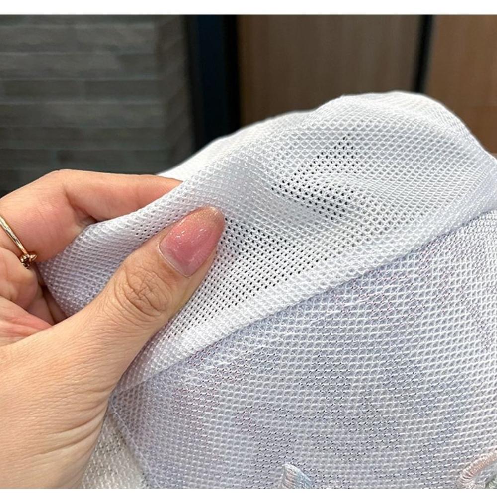 Sunscreen Hat Women's Summer Hat Sweet Flower Embroidery Women's Baseball Cap Summer Thin Sunshade Cap