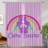 Partition Care BearS Elegant Room Curtains 2 Pieces Blackout Curtain for Room 2 Panel Halloween Decoration Shades Living Kitchen