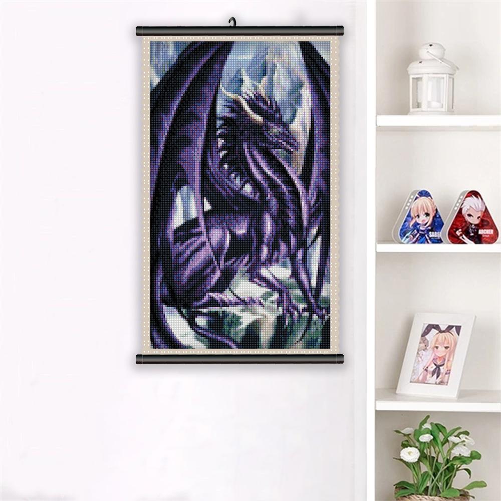 5D DIY Frame Diamond Painting Dragon Full Square Round Drill Embroidery Animal Mosaic Picture of Rhinestone Home Decor