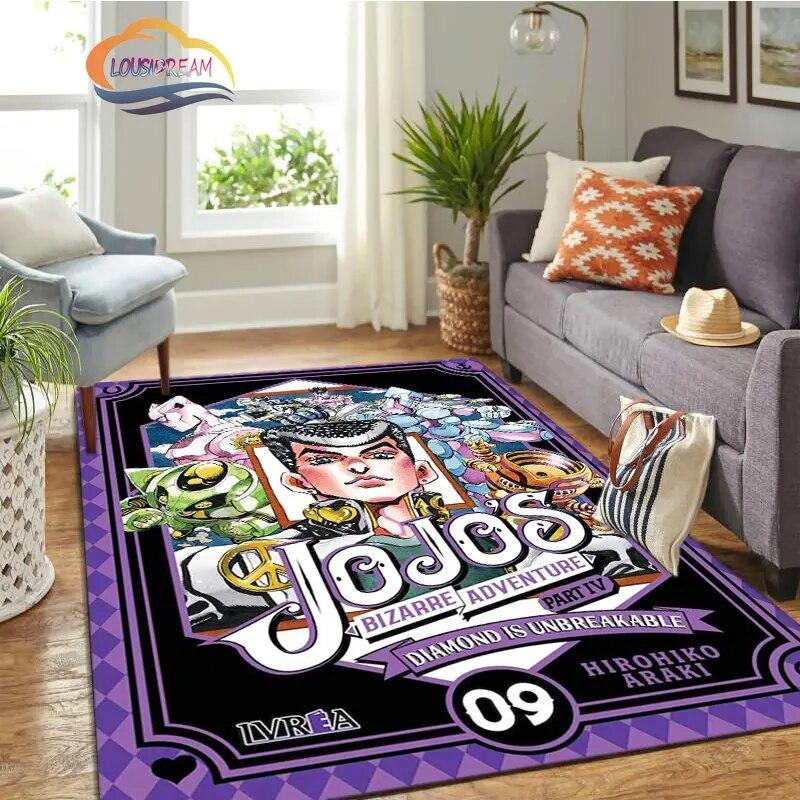 JoJo's Bizarre Adventure Stone Ocean Series Anime Carpet and Rug Living Room Large Area Decoration Sofa Mat Bedroom Doormat.