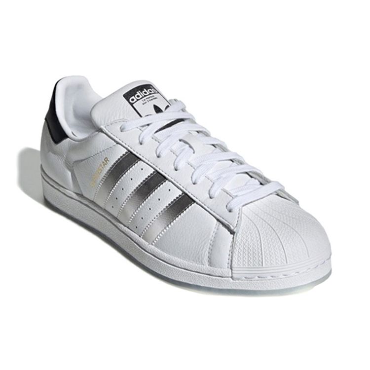 Adidas Originals Superstar Comfortable Lightweight Low-Top Skate Shoes Unisex Sneakers Black White Gradient EG9289