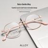 Bestfen 11g Ultralehké brýle Danyang - Retro literární design s dvoubarevným galvanickým pokovováním, Model 1022TH.