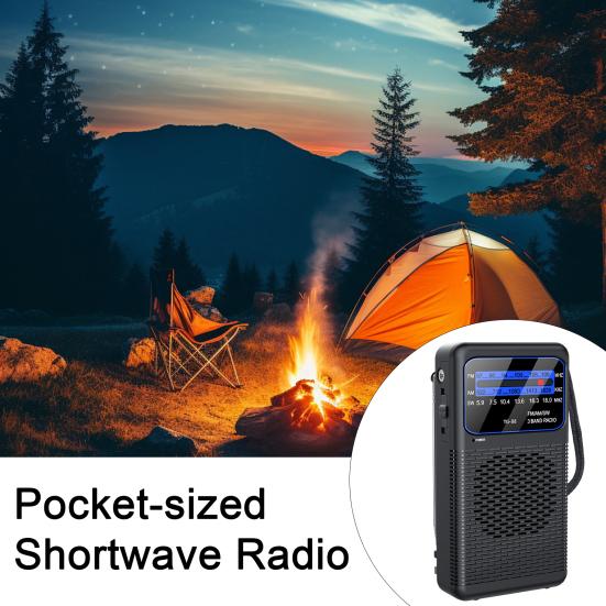 Přenosné rádio s dlouhou životností a designem se dvěma bateriemi, plné pásmo, technologie s nízkou spotřebou, rádio pro nouzovou připravenost