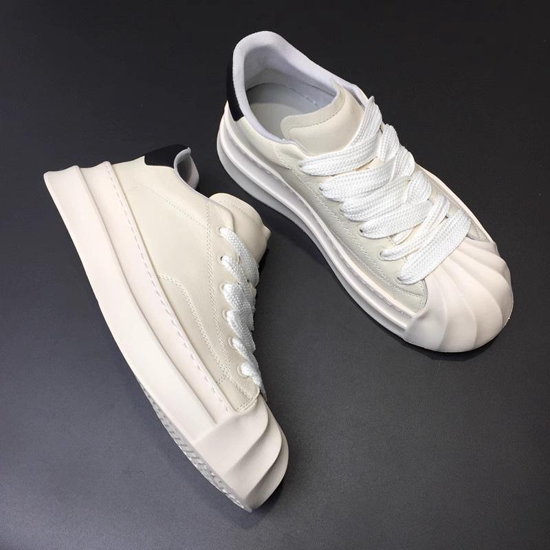 Shell head men's shoes trendy shoes spring new men's shoes versatile casual shoes men's platform lightweight board shoes white shoes