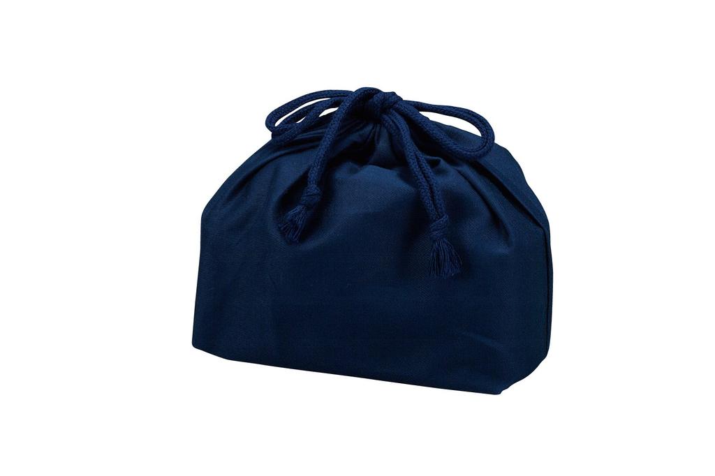 Tatsumiya Drawstring Navy W21cm x x H18cm Men's Bag, 53870, Blue, Approx. D9.5cm