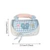 Colorblock Cosmetic Bag Large Capacity Cute Aesthetic Stationery Organizer Kawaii Cartoon Girls Teens Travel Makeup Bag