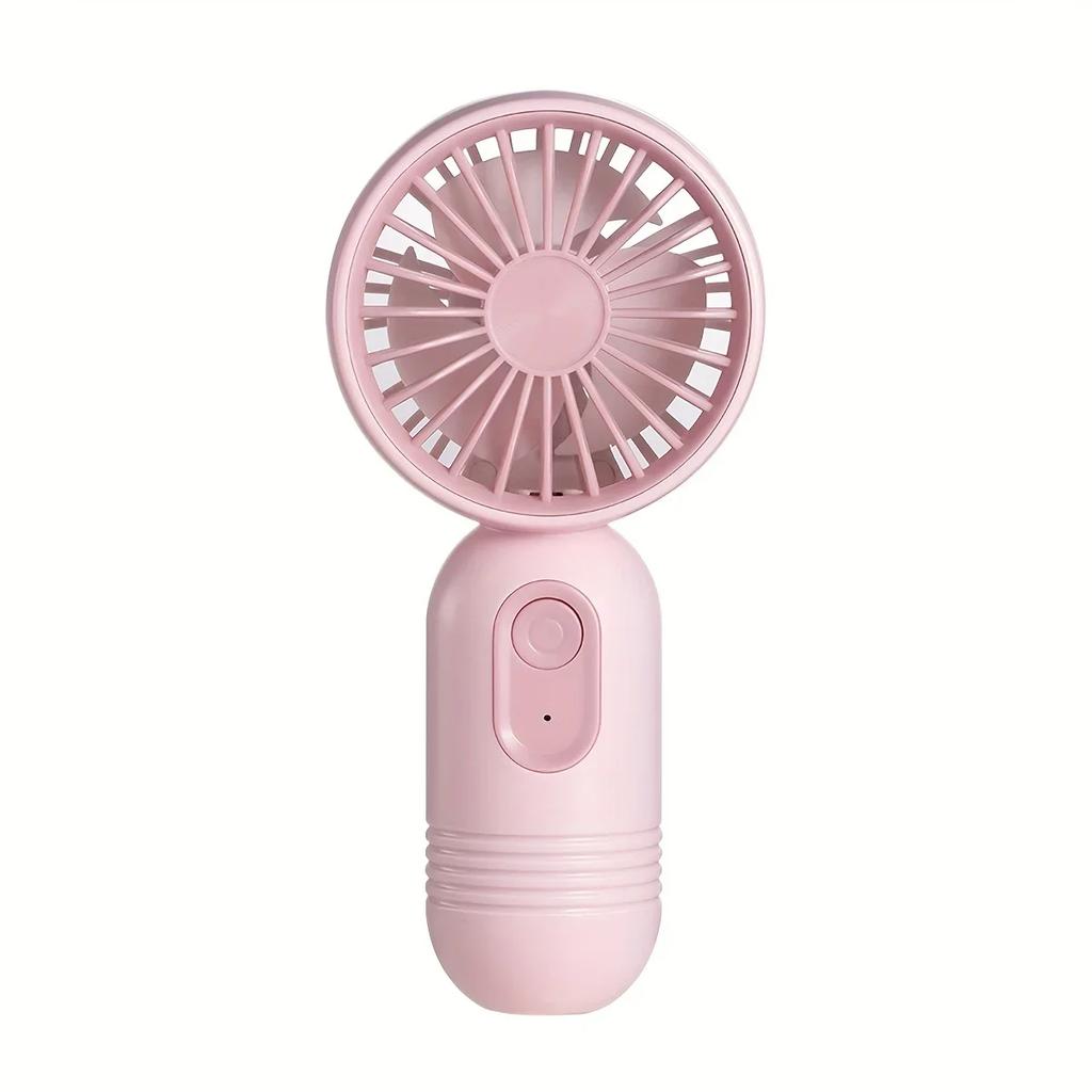Mini Handheld Fan 3-Speed Strong Wind USB Rechargeable Long Lasting Portable Desk Fan For Students Office Outdoor Travel Camping