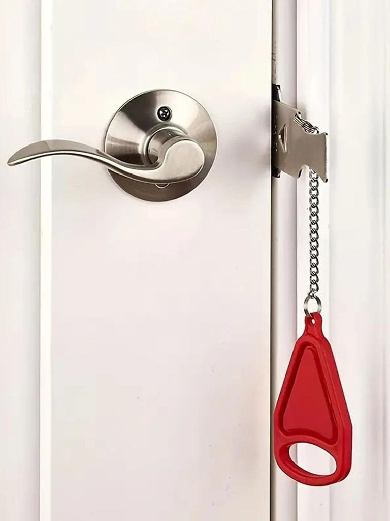 Portable Hotel Door Lock Live Alone Self-Defense Door Stop Travel Anti-theft Door Stopper Childproof Door Lock Safety Home Latch