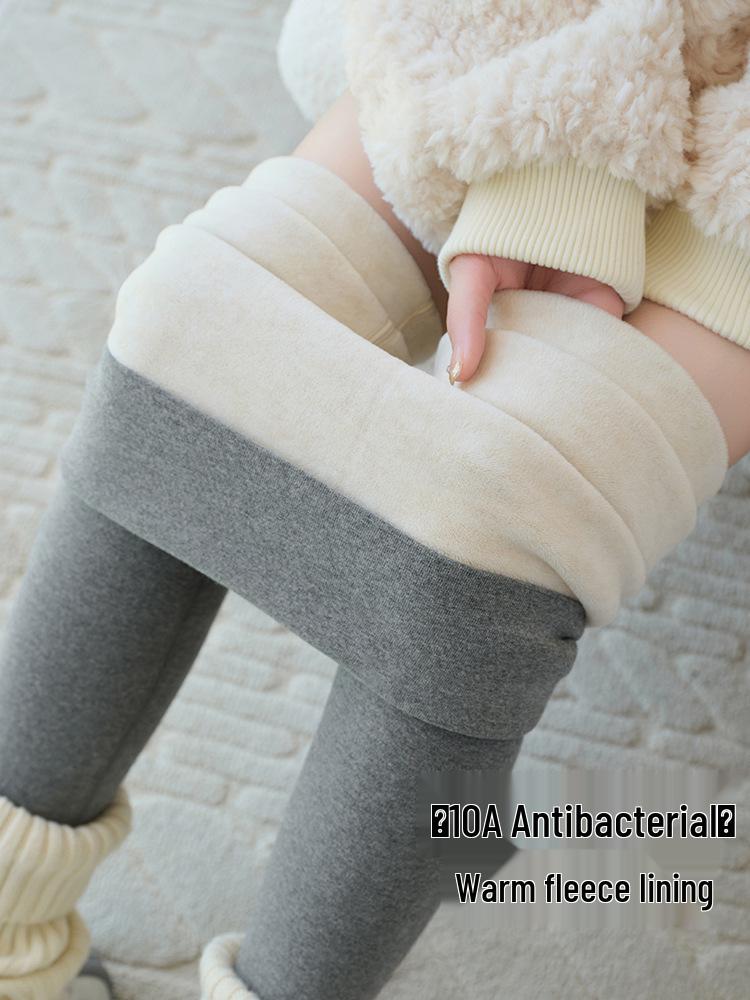 Women's Seamless Velvet-Lined Leggings: Warm, Slimming Cotton Pants for Autumn/Winter