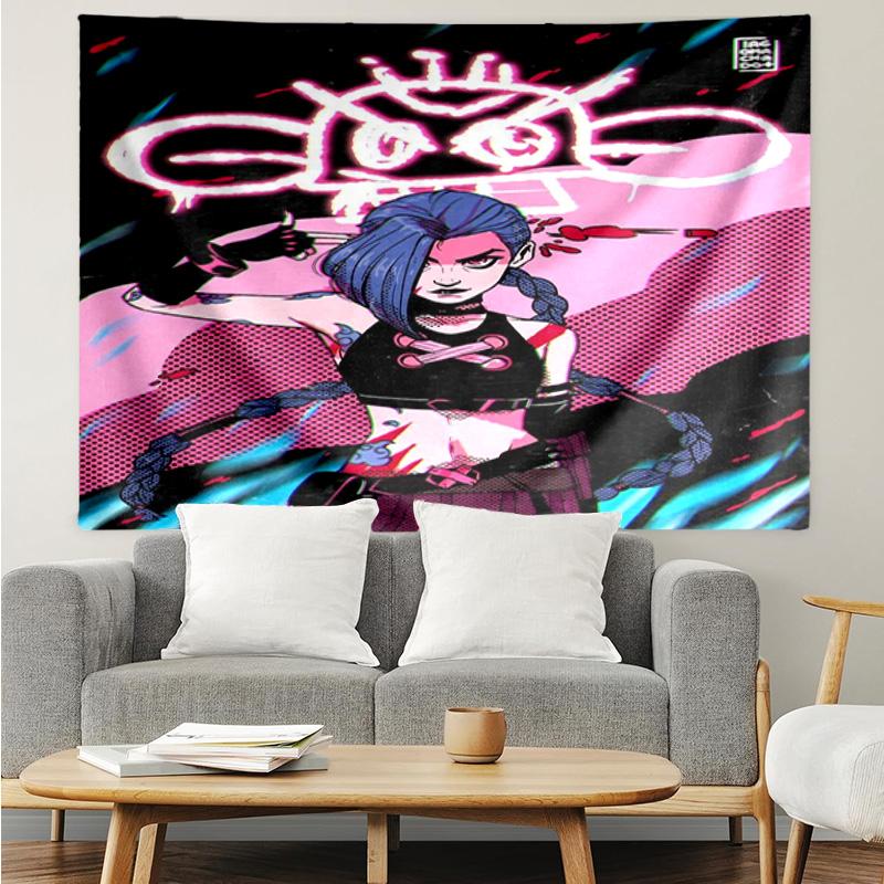 1PC Fantasy Warrior Jing K-pop music group Tapestry Accessories for Bedroom,Livingroom, dormitory Room Wall Decor Fan Birthday Gifts