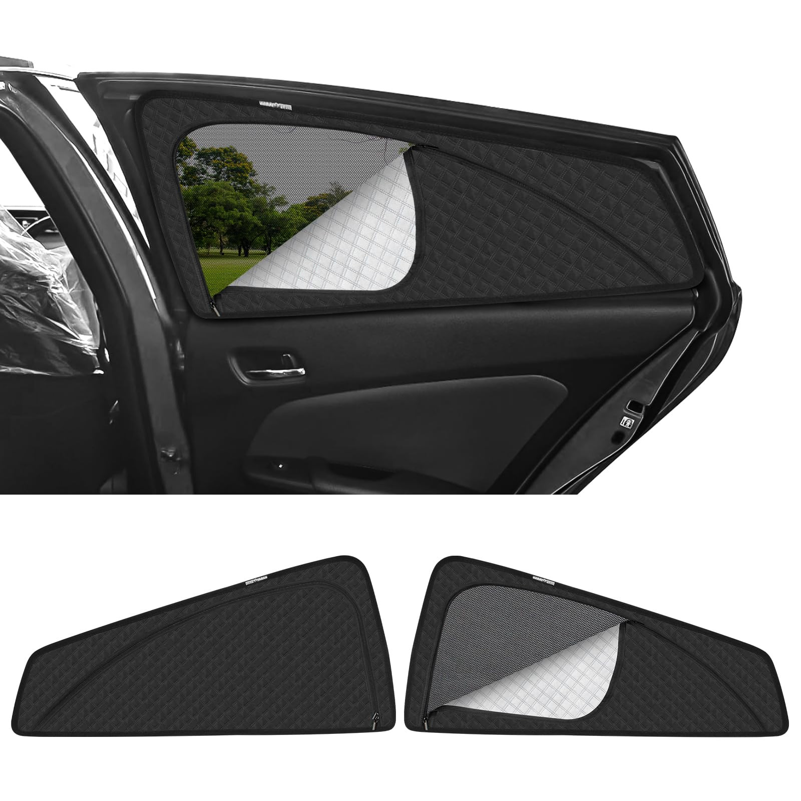 

New Prius 50 Series Magnetic Sunshade for Rear and Integrated Car Compatible with PRIUS 4th Generation Mesh Sun UV Light Insect and Japanese