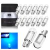 14pcs T10 Car LED Car Position License Lamp 12V (Cyan)