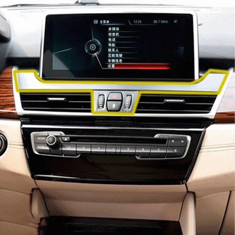 Car Center Control Under Navigation Screen Decorative Panel Sticker For BMW F45 F46 2 Series Auto Styling Interior Accessories