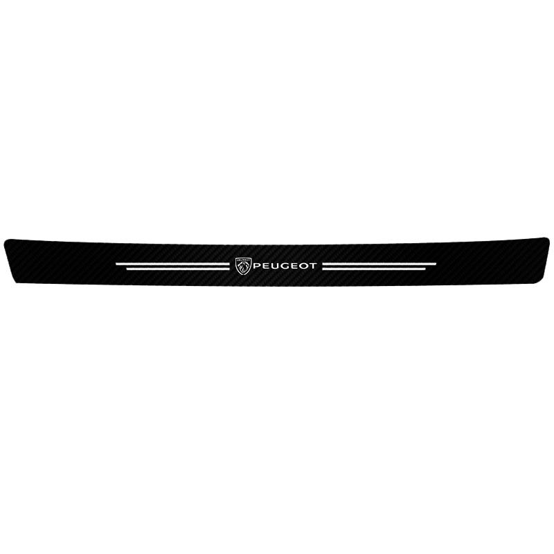 1/4/5Pcs High-quality Carbon Fiber Car Door Sill Protector Sticker For Peugeot 3008 308 2008 207 508 607 206 301 408 5008 4008