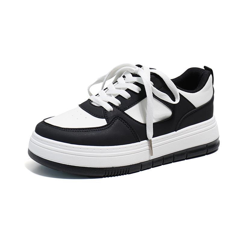 Women's Thick-Soled White Sneakers: All-Match Student Style, New Spring Casuals, High-Value Y01
